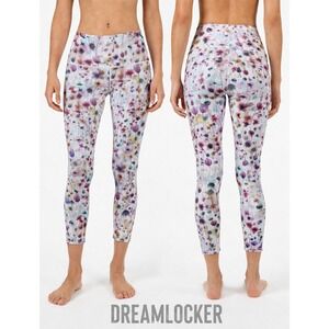 Lululemon Align High Rise Crop Mood Wash Leggings 14 Multi Color Nulu Soft